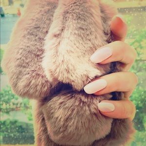 Fluffy furry bunny ears  iPhone 7/8 case